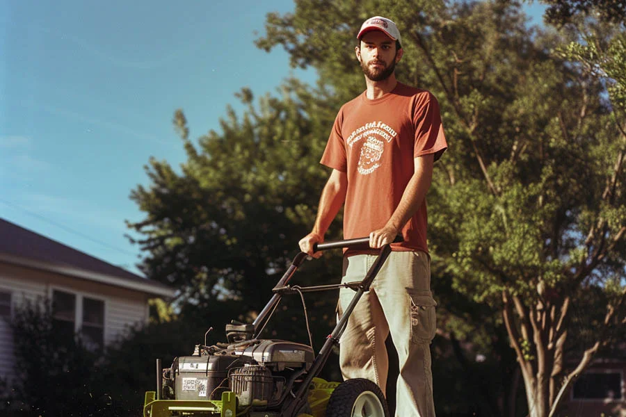 electric start lawn mowers